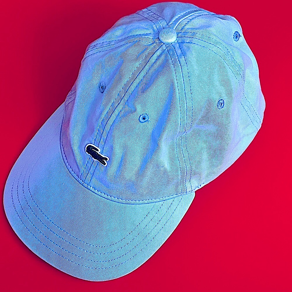 Lacoste Pastel Blue Unisex Cotton Twill Cap